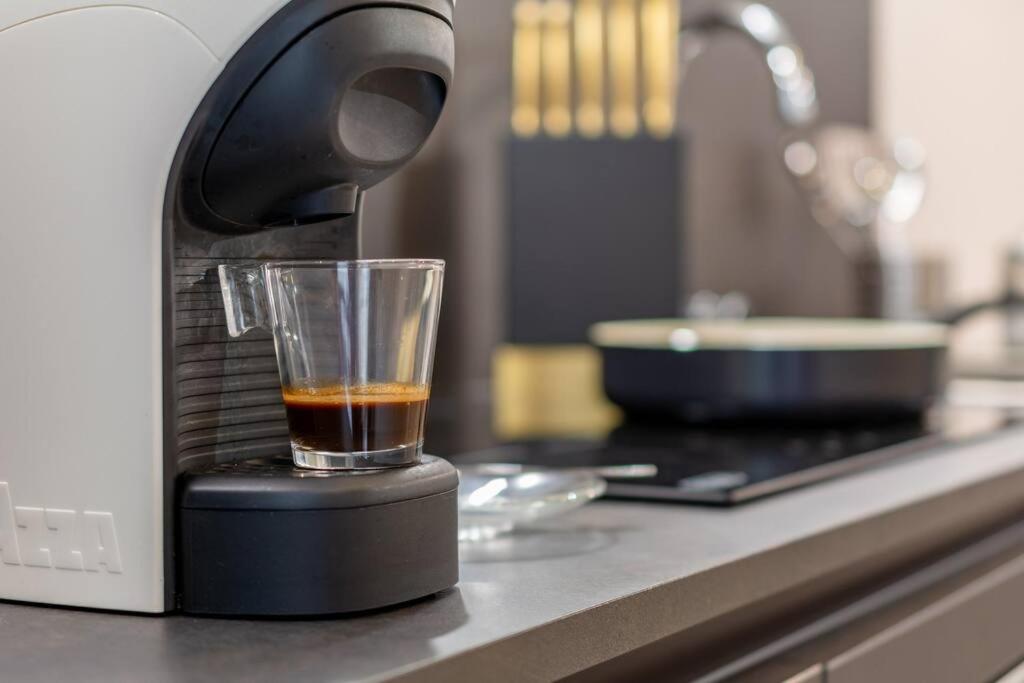 Coffee and tea making facilities at Battle Kitchen Loft