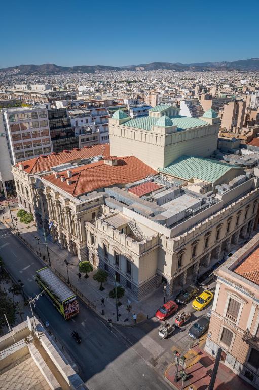 Γενική άποψη της πόλης Αθήνα ή θέα της πόλης από  αυτό το ξενοδοχείο