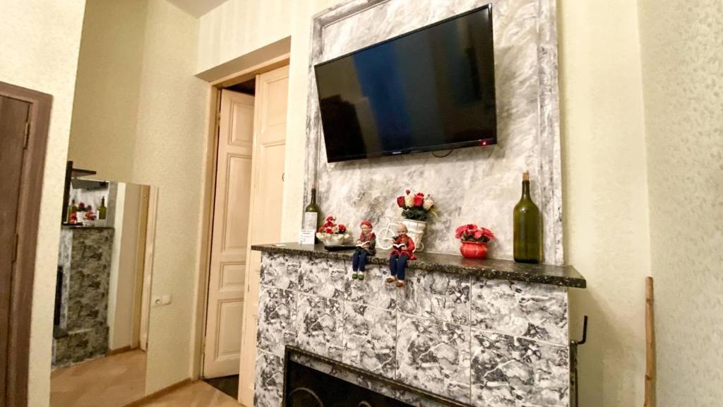 TV a/nebo společenská místnost v ubytování 4 RoomS