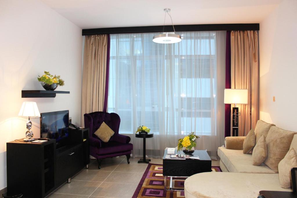 Posezení v ubytování Al Diar Sawa Hotel Apartments