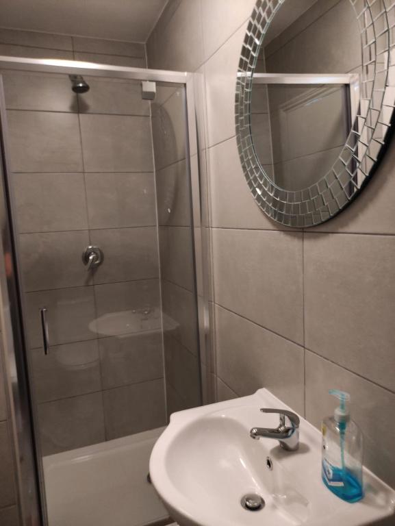 Koupelna v ubytování Double bedroom studios