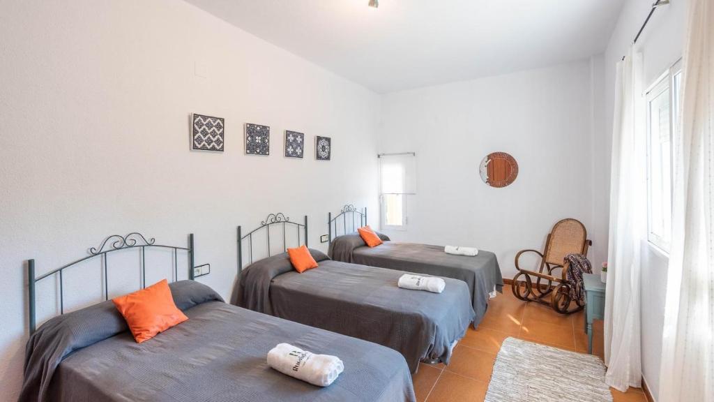 Posteľ alebo postele v izbe v ubytovaní Villa el Cerrillo Málaga - Churriana by Ruralidays