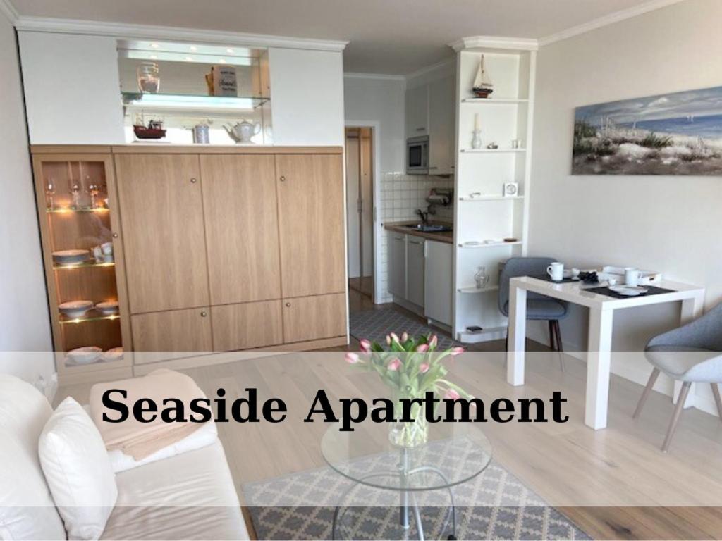 Posezení v ubytování Top - Seaside Appartement mit Meerblick