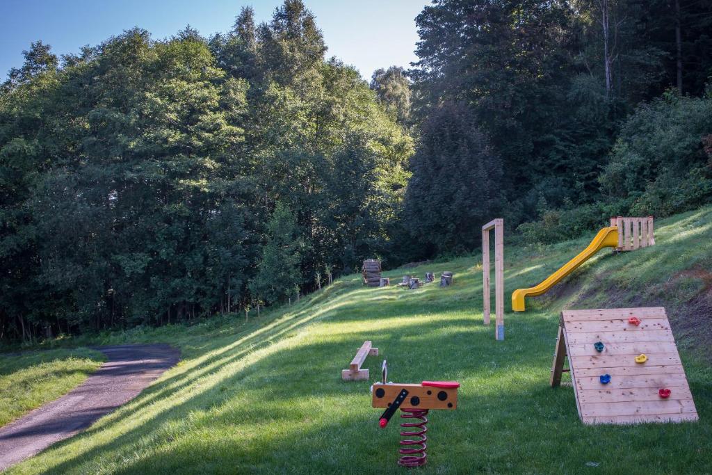 Herní místnost nebo prostor pro děti v ubytování Chalupa na mechu