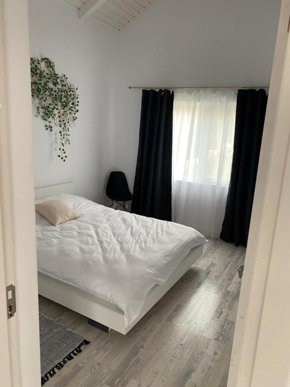 Postel nebo postele na pokoji v ubytování Cabana EvAy