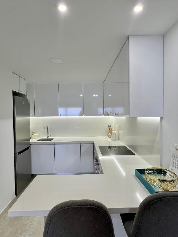 Kuchyň nebo kuchyňský kout v ubytování Silvia luxury apartment