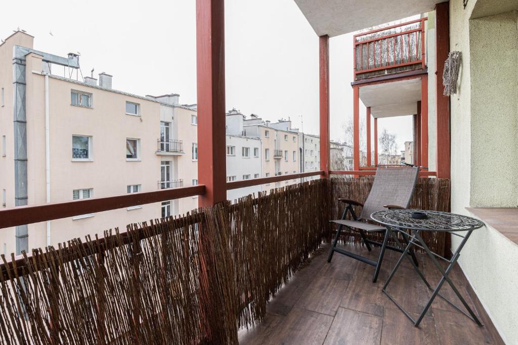 Balkón alebo terasa v ubytovaní Gdynia Centrum Wyjątkowy Apartament przy Promenadzie z Balkonem by Noclegi Renters