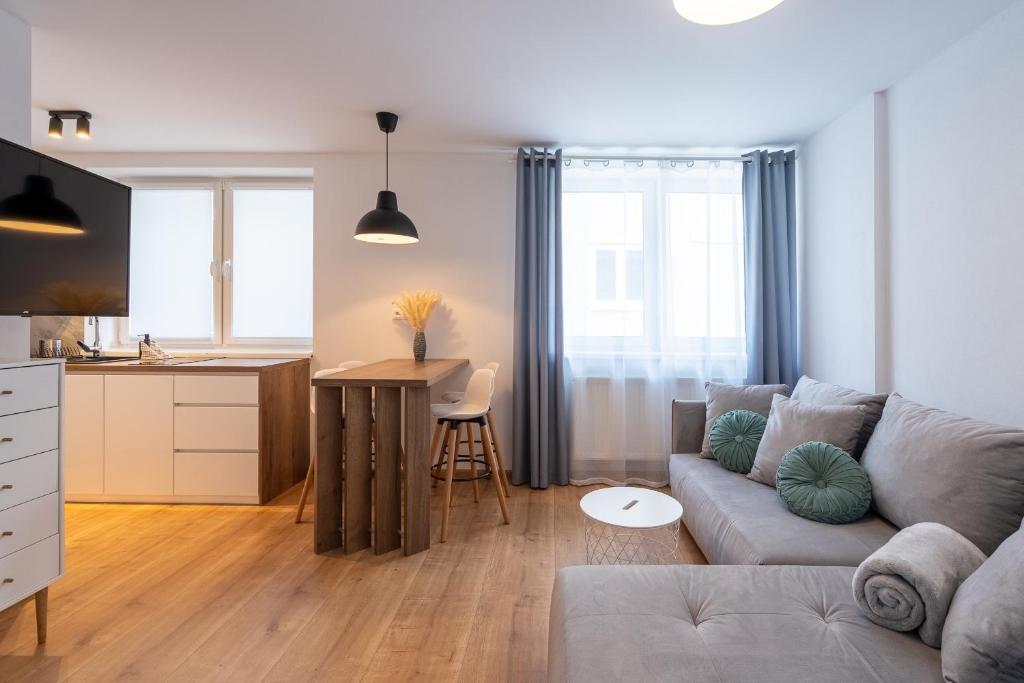Kuchyň nebo kuchyňský kout v ubytování Apartmány Oravskie