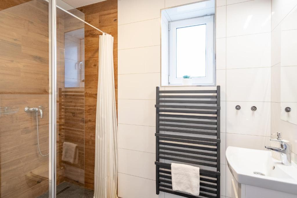 Koupelna v ubytování Apartmány Oravskie