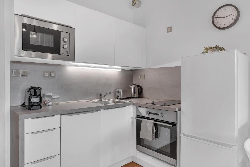 Kuchyň nebo kuchyňský kout v ubytování U Pivovaru - Apartments Boží Dar