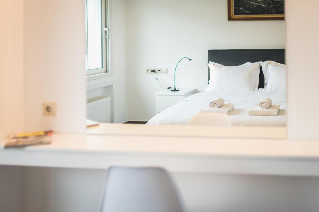 Posteľ alebo postele v izbe v ubytovaní Luxury Penthouse in Kolonaki with view
