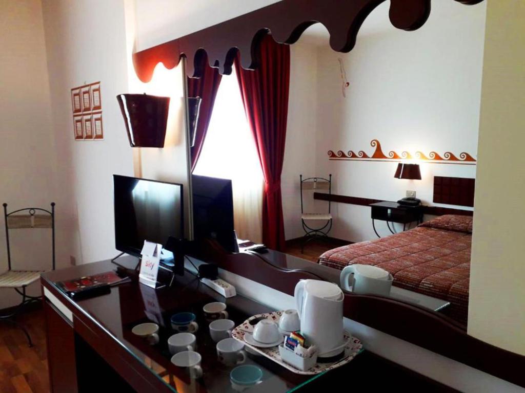 Postel nebo postele na pokoji v ubytování Chocohotel