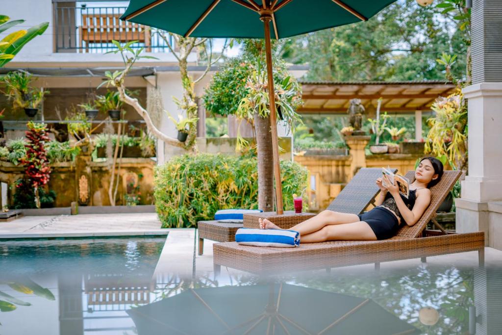 Bazén v ubytování Villa Sekembang Ubud by Purely nebo v jeho okolí