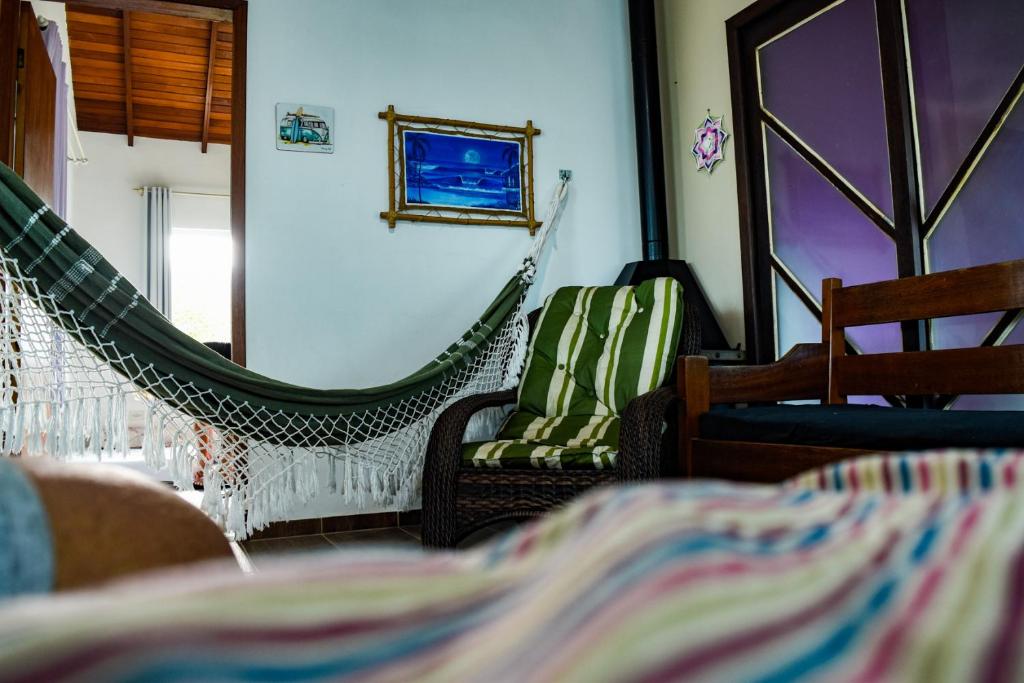 Katil atau katil-katil dalam bilik di Mozamba Surf House