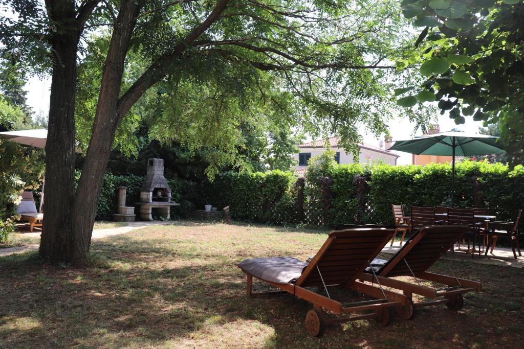 Zahrada ubytování Apartments ZVEZDICA*** with garden