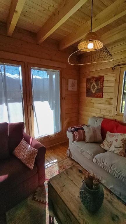 Posezení v ubytování Casa rural El Bujo