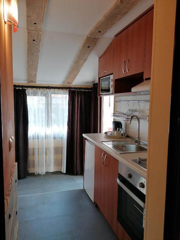 Kuchyň nebo kuchyňský kout v ubytování Boutique Guest House IKONOMOV