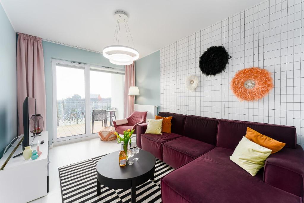 Część wypoczynkowa w obiekcie Klif Apartamenty Nadmorskie Tarasy D601