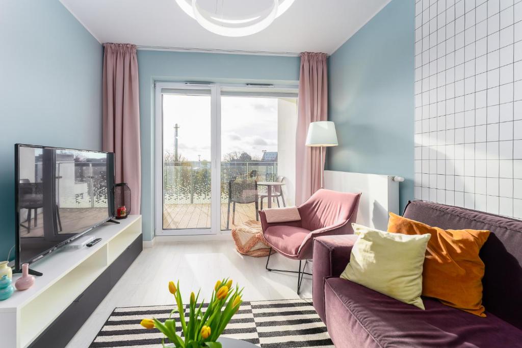 Część wypoczynkowa w obiekcie Klif Apartamenty Nadmorskie Tarasy D601