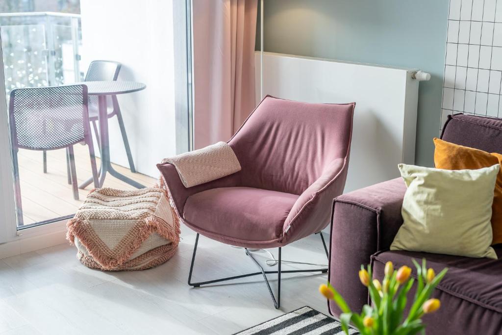 Część wypoczynkowa w obiekcie Klif Apartamenty Nadmorskie Tarasy D601