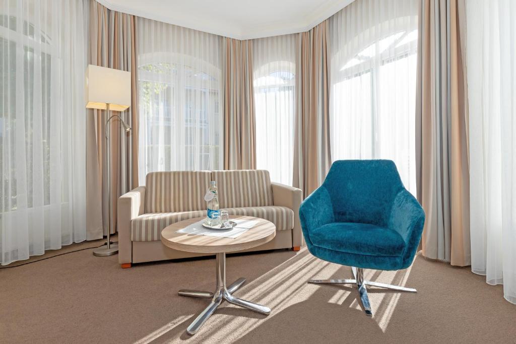 Posezení v ubytování HOTEL am STRAND