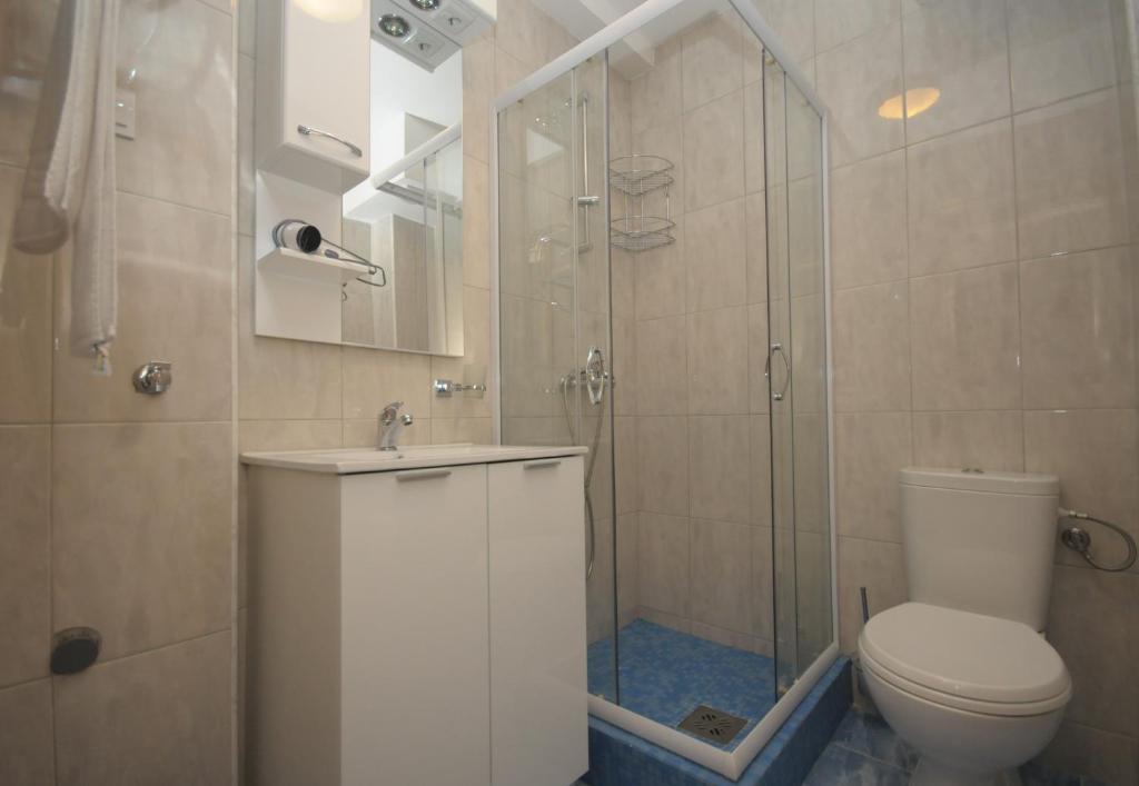 Koupelna v ubytování Apartments Vila Anastasia