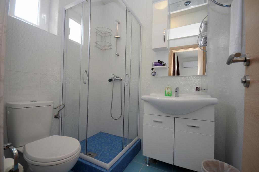 Koupelna v ubytování Apartments Vila Anastasia