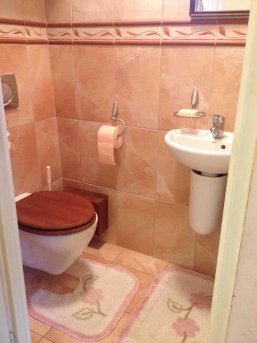 A bathroom at Meseházikó