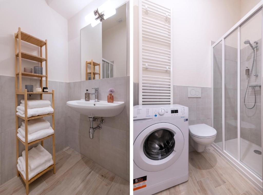 Koupelna v ubytování Kinsky Garden Apartments and Suites by Dwellfort