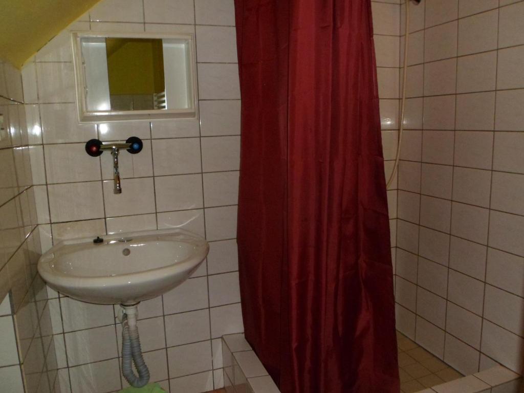Koupelna v ubytování Privat Pohoda
