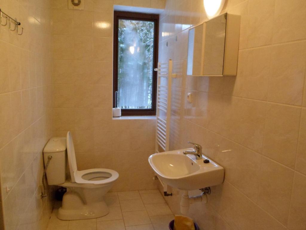 Koupelna v ubytování Privat Pohoda