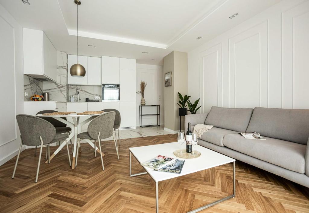 Posedenie v ubytovaní Luksus w centrum nad Odrą