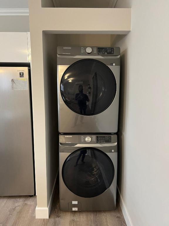 three microwaves stacked on top of each other at SHAK Condos- Luxury, Functionality and Comfort in Saint Helena
