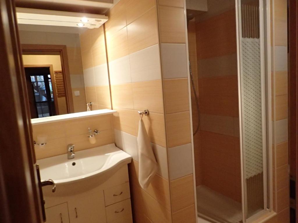 Koupelna v ubytování Family House - Apartmany Zuzana