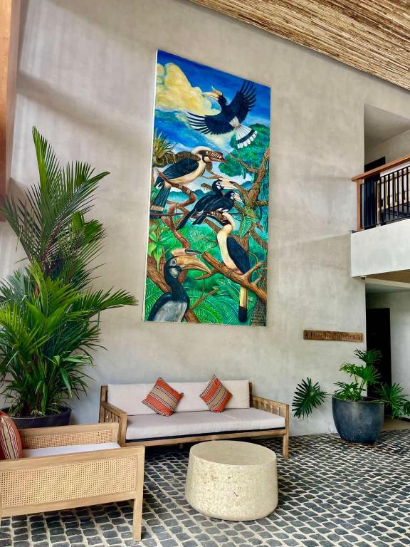 Uma área de estar em Isla Amara Resort