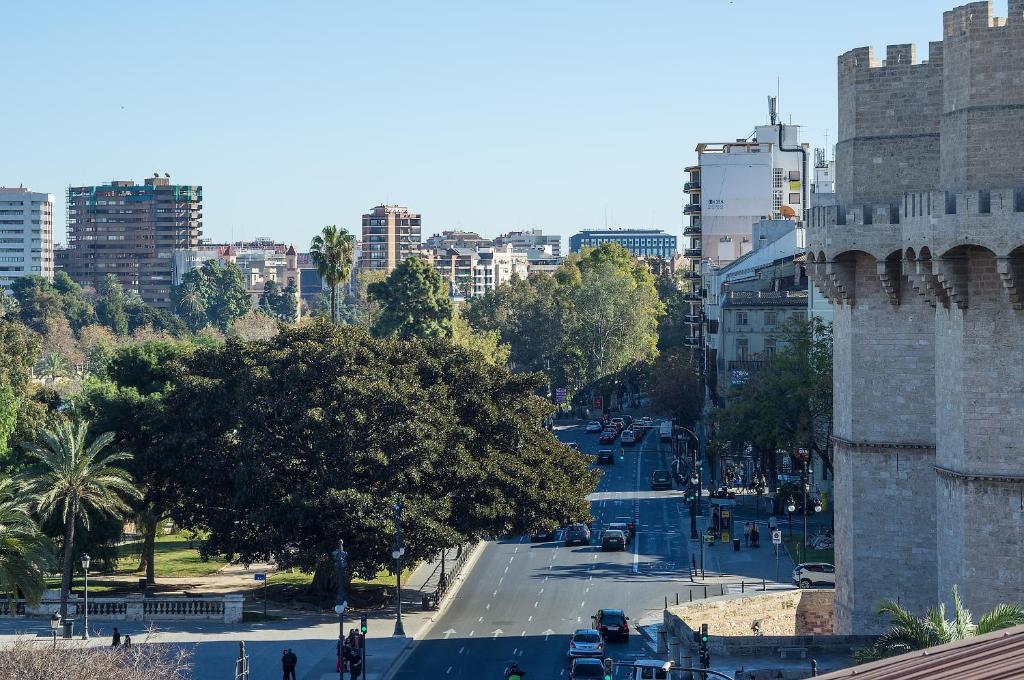 Výhľad na mesto Valencia alebo výhľad na mesto priamo z hotela