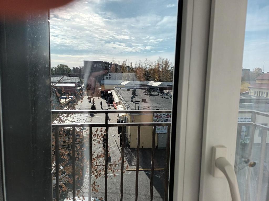 Balkón nebo terasa v ubytování Skaistakalnio apartamentai