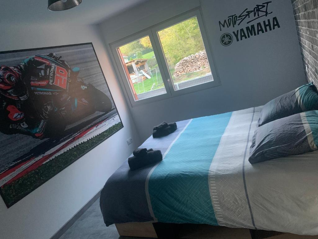 Posteľ alebo postele v izbe v ubytovaní Lonora paddock