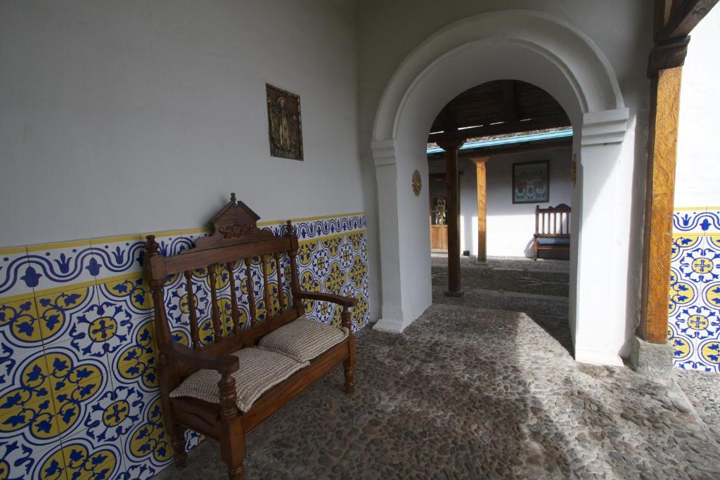 Posezení v ubytování Las Palmeras Inn