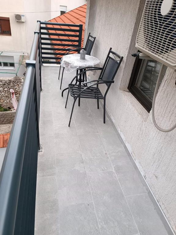 Balkón nebo terasa v ubytování Apartments Daris