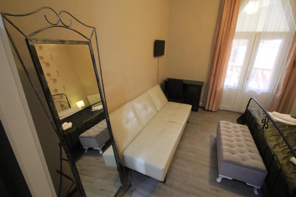 Postel nebo postele na pokoji v ubytování Hotel Svaneti