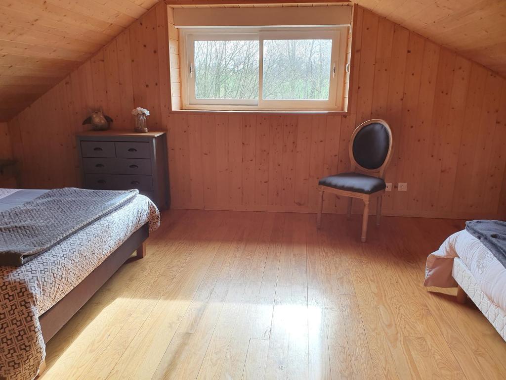 Postel nebo postele na pokoji v ubytování Gite de la Daniere