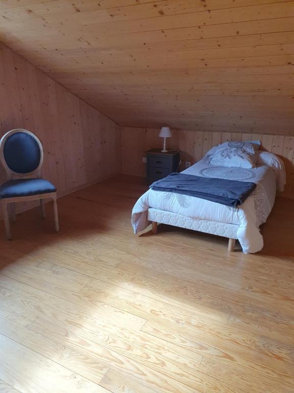 Postel nebo postele na pokoji v ubytování Gite de la Daniere