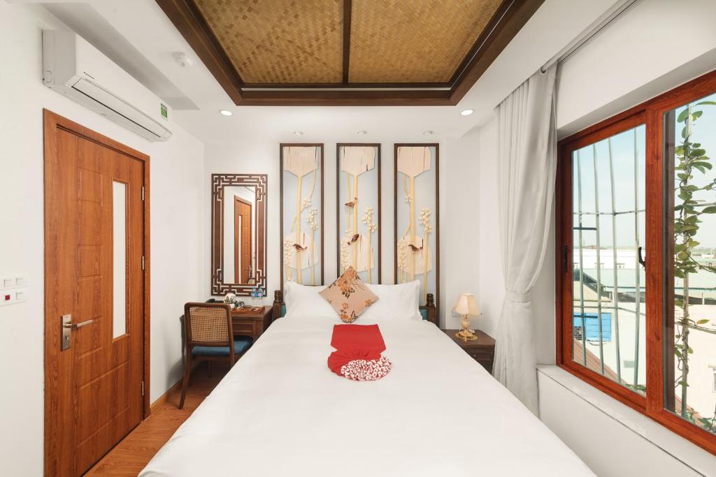 Postel nebo postele na pokoji v ubytování Veshia Hotel & Spa