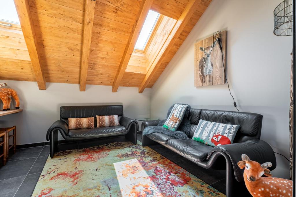 Posezení v ubytování Ferienhaus Kirchbach