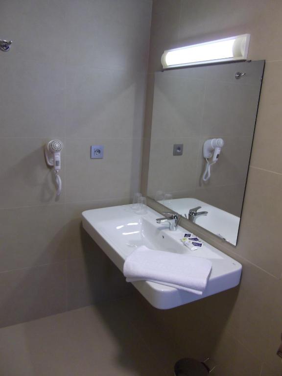 Koupelna v ubytování Hotel Mediterrani Express