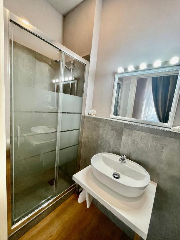 Koupelna v ubytování Piccola Dimora B&B