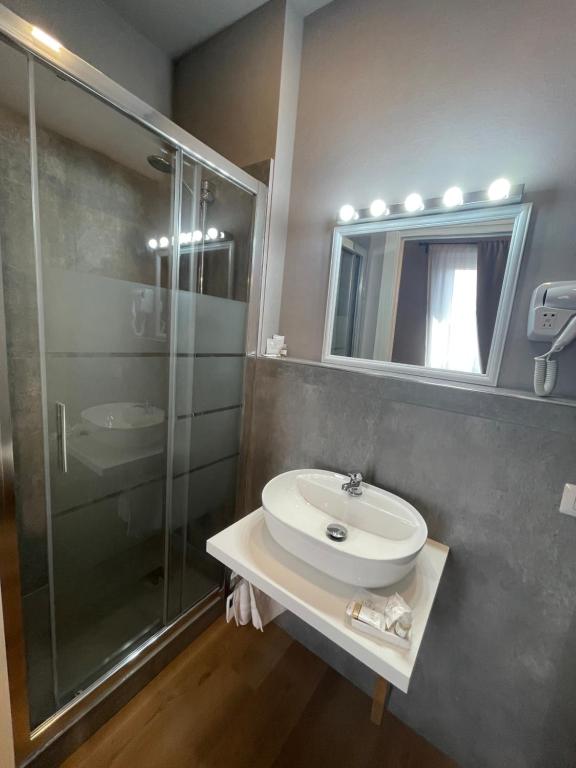 Koupelna v ubytování Piccola Dimora B&B