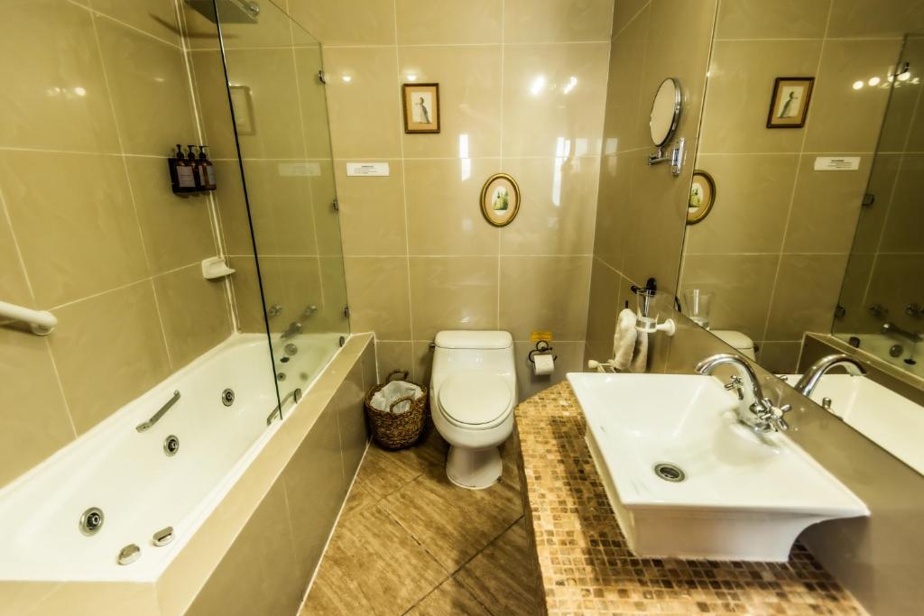 Koupelna v ubytování Gervasoni Hotel Boutique