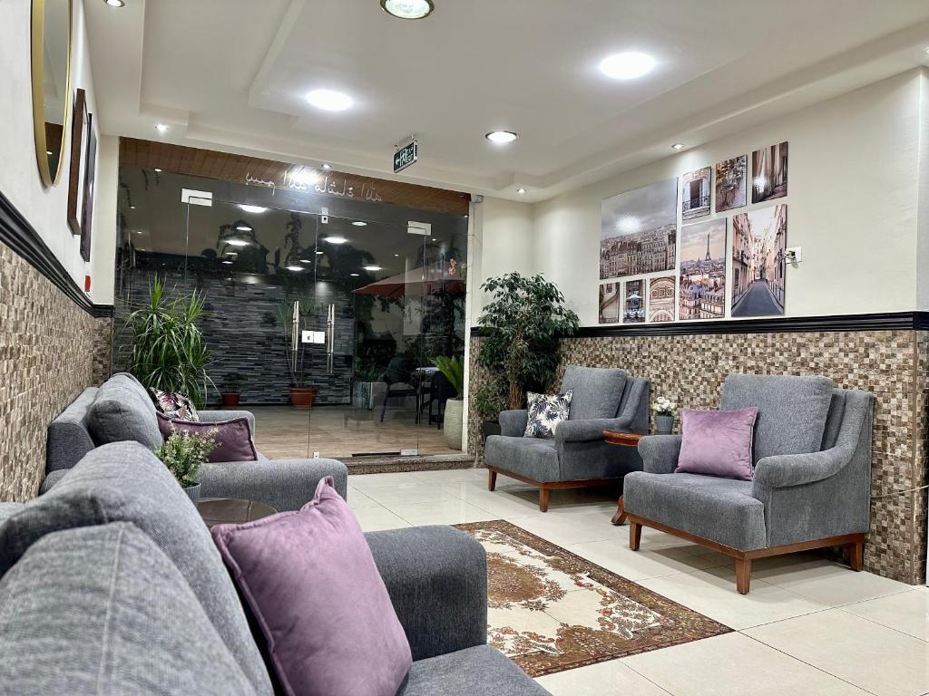 Posezení v ubytování Abu Alsoud Hotel